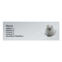 Tarjeta del perfil del platino del perro tarjetas de visita