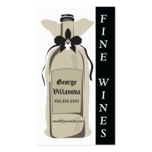 Tarjeta del perfil del vino fino plantillas de tarjeta de negocio