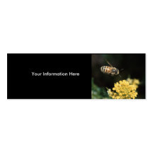 tarjeta del perfil o de visita, abeja tarjeta de visita