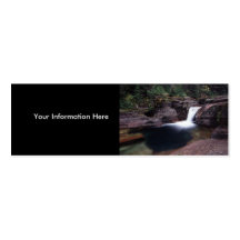 tarjeta del perfil o de visita, cascada plantillas de tarjetas personales