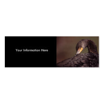 tarjeta del perfil o de visita, cormorán plantilla de tarjeta personal