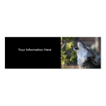 tarjeta del perfil o de visita, lobo plantilla de tarjeta de negocio