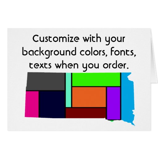 Tarjeta del personalizar de los colores de Dakota 