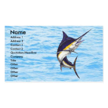 Tarjeta del pescador de la aguja plantilla de tarjeta de negocio