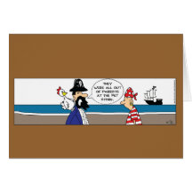 Tarjeta del pirata del pollo