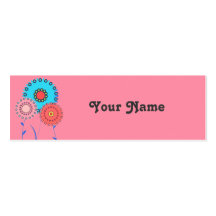 Tarjeta del recinto del regalo de las flores tarjetas de visita