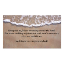 Tarjeta del recinto del Web site del boda del tema tarjetas de negocio