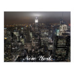 Tarjeta del recuerdo de Nueva York del paisaje urb