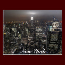 Tarjeta del recuerdo de Nueva York del paisaje urb tarjetas postales