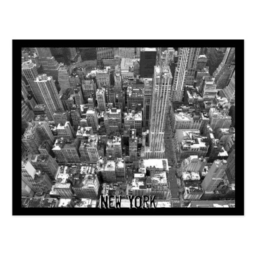 Tarjeta del recuerdo de Nueva York del paisaje urb
