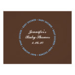 Tarjeta del registro de la ducha del bebé - fronte invitaciones personalizada