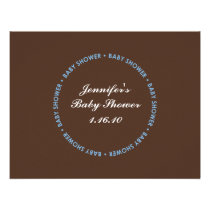 Tarjeta del registro de la ducha del bebé - fronte invitaciones