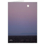 Tarjeta del resplandor de la luna