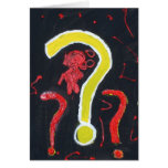 Tarjeta del signo de interrogación