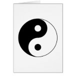 Tarjeta del símbolo de Yin Yang