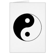 Tarjeta del símbolo de Yin Yang