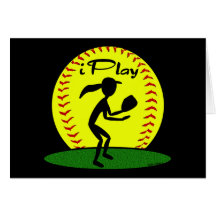 Tarjeta del softball de Fastpitch