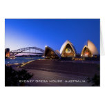 Tarjeta del teatro de la ópera de Sydney