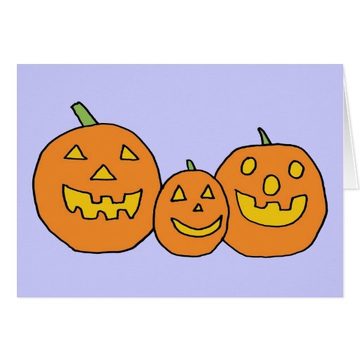 tarjeta del trío de la linterna de Jack-o'