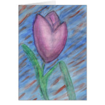 Tarjeta del tulipán