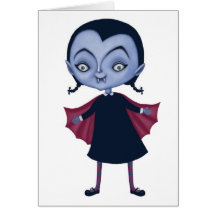 Tarjeta del vampiro de Halloween
