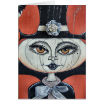 Tarjeta del vampiro del feliz Halloween