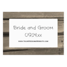 Tarjeta del Web site del boda del país Tarjeta De Negocio