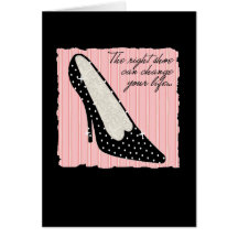 Tarjeta del zapato del lunar