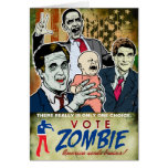 Tarjeta del zombi 2012 del voto
