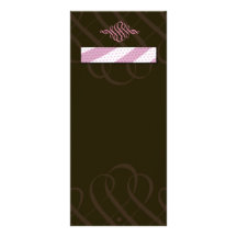 Tarjeta deliciosa del estante del rosa y del choco lonas publicitarias