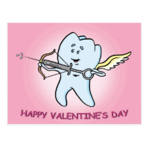Tarjeta dental del el día de San Valentín Postales