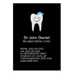 Tarjeta dental del perfil del diente feliz plantilla de tarjeta personal