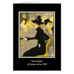 Tarjeta:  Diván Japonais por Toulouse-Lautrec