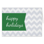 Tarjeta doblada Chevron verde elegante simple del 