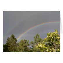 tarjeta doble del arco iris