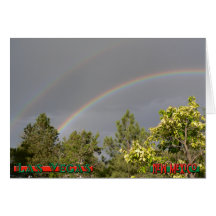 Tarjeta doble del arco iris
