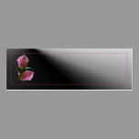 Tarjeta doble del perfil de Rose tarjetas de negocio