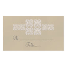 Tarjeta elegante bohemia del lugar del boda de Lat Tarjeta De Visita