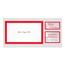 Tarjeta elegante de la foto del navidad de la imag tarjeta fotográfica personalizada