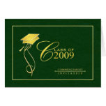 Tarjeta elegante de la graduación - invitaciones