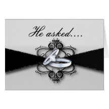Tarjeta elegante de la invitación del compromiso