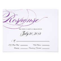 Tarjeta elegante de la respuesta de la escritura - comunicado personalizado