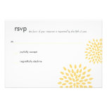 Tarjeta elegante de la sol el | RSVP de los pétalo Invitaciones Personales