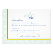 Tarjeta elegante del adorno del medallón en menta  comunicados personales 