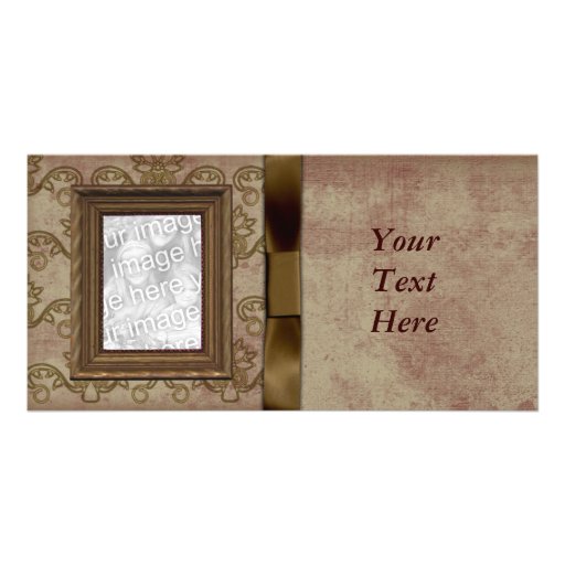 Tarjeta elegante del marco de la foto del vintage tarjeta personal