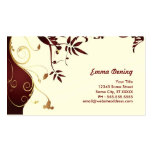 Tarjeta elegante del perfil de la moda tarjeta personal