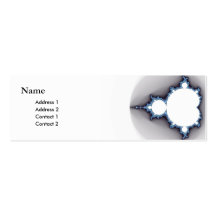 tarjeta elegante del perfil del fractal del friki tarjeta de negocio