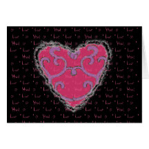 Tarjeta elegante del romance del amor de la tarjet