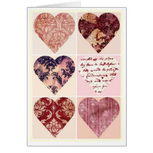 tarjeta en blanco del día de San Valentín