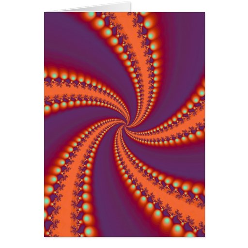 Tarjeta espiral de las iluminaciones
